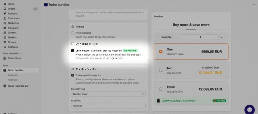 Bundle configuration